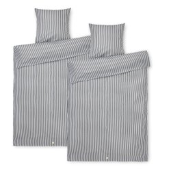 Sengetj Calle gr/hvid - 2 st