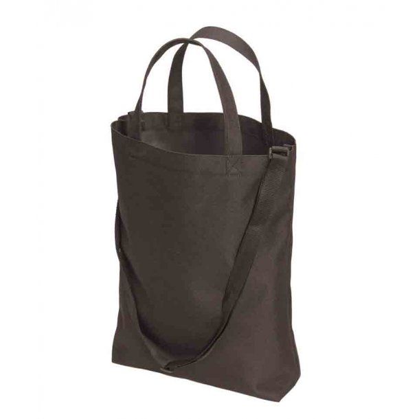 Shopper taske i polyester - med skulderrem