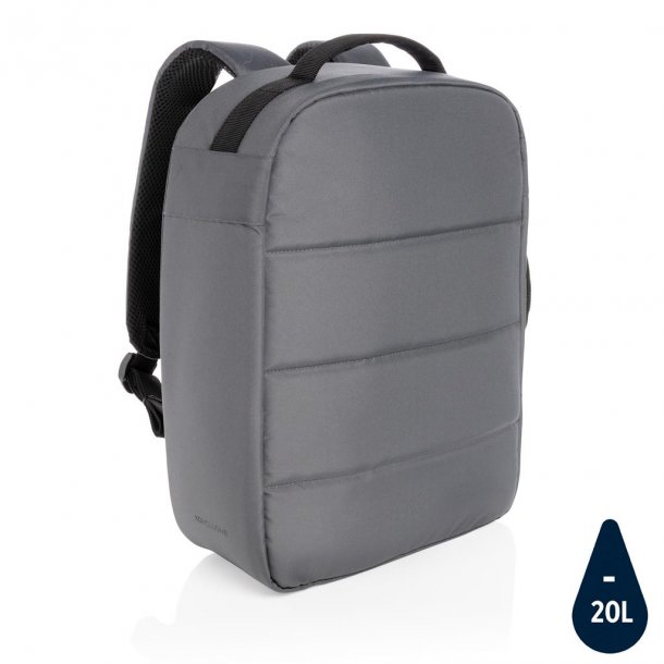 Laptop rygsæk  15.6" tyverisikker - rPET - grå
