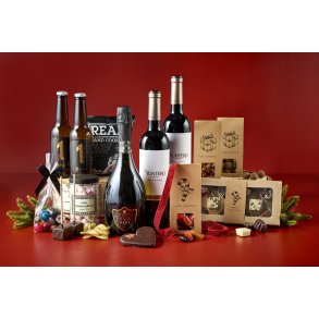 Gl�delig jul & godt nyt�r - vin & chokolade