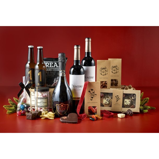 Gl�delig jul &amp; godt nyt�r - vin &amp; chokolade