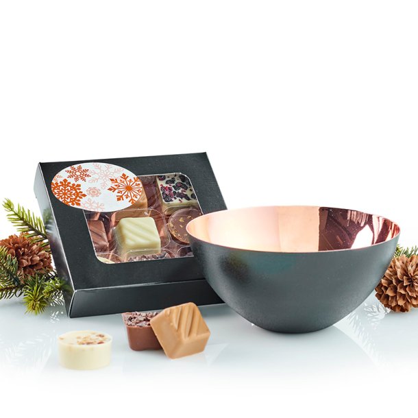 Chokolade &amp; Krenit skl 12 cm. - kobber