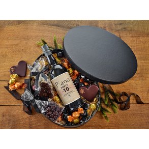 Stor Hatteske m/10 rs Tawny & Chokolade