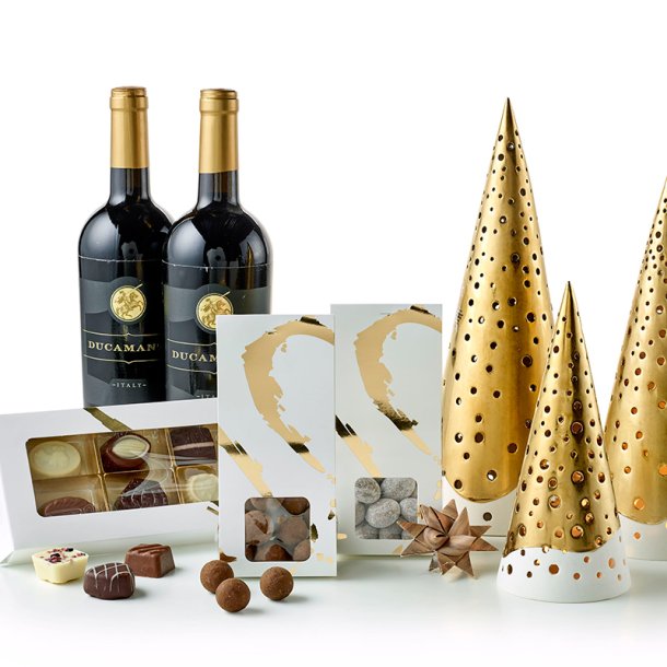 Nobili Juletr�er &amp; vin - Guld