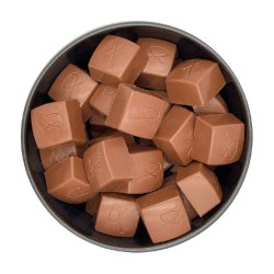 Twistede fyldte chokolader - fl.varianter