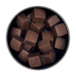 Twistede fyldte chokolader - fl.varianter