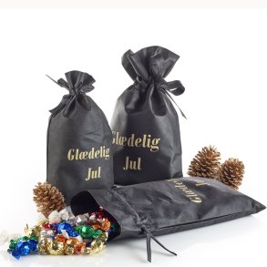 Chokoladekugle mix - sort pose i fl. str. - Gldelig jul