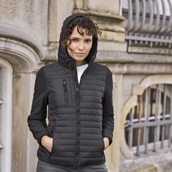 Crossover jakke med htte - dame