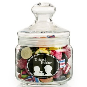 Bl�vand bolsjer mix i apotekerglas - 350 g