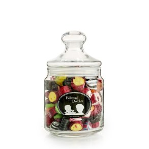 Bl�vand bolsjer mix i apotekerglas - 500 g