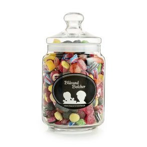 Bl�vand bolsjer mix i apotekerglas - 1500 g