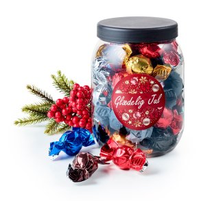 Plastb�tte med Mixede Chokoladekugler - 500g.