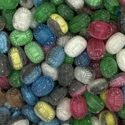 Twistede bolsjer med logo