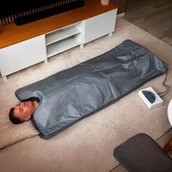 H�ws relax infrar�dt saunat�ppe m/fjernbetjening