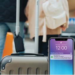 Globetrack RCS rPolyester bagagemrke med global sporing