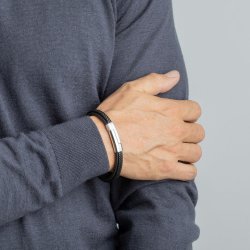 Lotus Herre armb�nd stilfuld i l�der