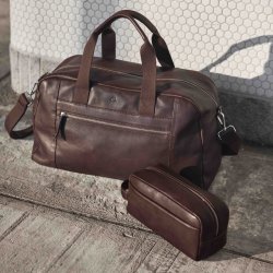 Markberg WESLEY weekend Bag+ Toilettaske - Espresso brown