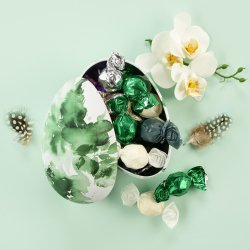 Metal�g gr�n blomst - flere  smagsvarianter