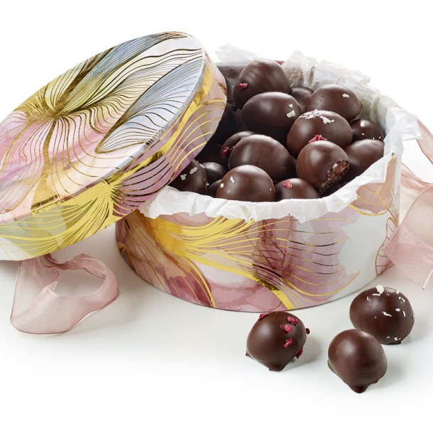 Hatte�ske rund Akvarel/guld- �kologisk marcipan�g