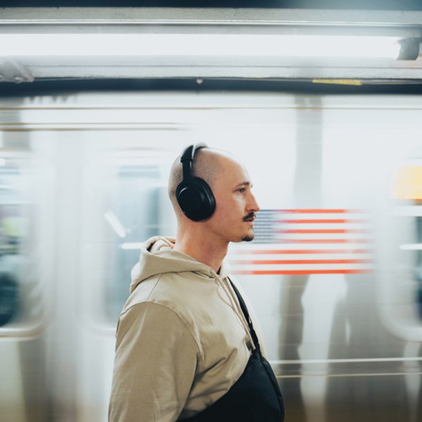 Irvine RCS r-plast reparationsklare tr�dl�se hovedtelefon