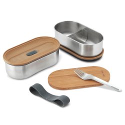 Black+Blum rustfri st�l dobbelt Bento boks