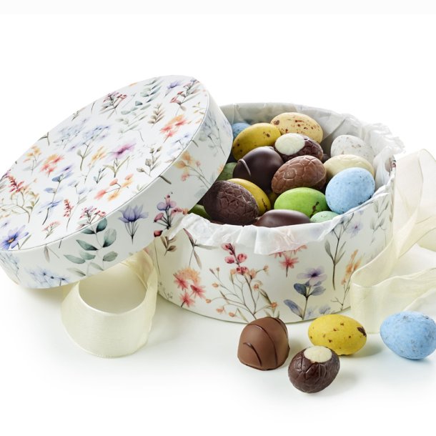 Hatte�ske rund Summer flowers - mixede p�ske�g