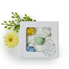 Belgiske fugle�g hvid rude�ske - 5 stk