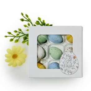 Belgiske fugle�g hvid rude�ske - 9 stk