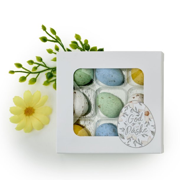 Belgiske fugle�g hvid rude�ske - 9 stk