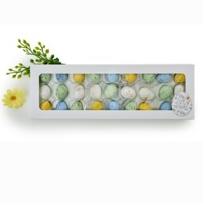  Belgiske fugle�g hvid rude�ske - 27 stk