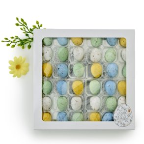 Belgiske fugle�g hvid rude�ske - 36 stk