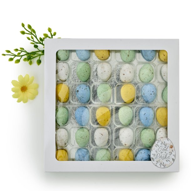 Belgiske fugle�g hvid rude�ske - 36 stk