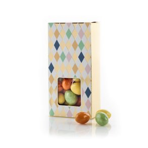 Harlekinske med Pskemandler mix - 90g.