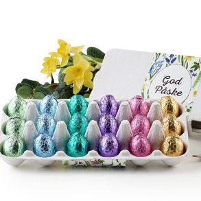 �ggebakke m/ indpakkede luksus�g -18 stk.