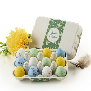 �ggebakke m/Belgiske fugle�g- 12 stk.