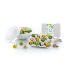 Khler Bonbonniere hvid & pskeg