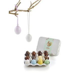 Rhombe pskeophng 2 stk. & ggebakke m/ 12 stk.