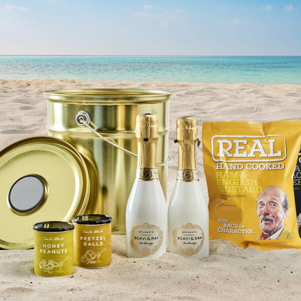 Guld spand m/h�jtaler - snacks