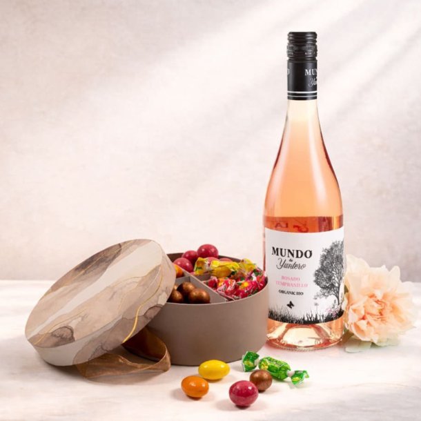  Hatte�ske brun/guld - Familie�ske m/Rose