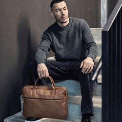 Markberg Vincent computertaske 14" - cognac