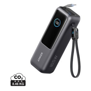 Anker Power Bank 25.000 mAh 165 W, intern udtr�kkeligt kabel