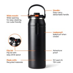 Nordic Drift Trail RCS Isoleret sportsflaske 940 ml