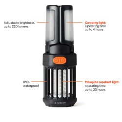 Nordic Drift Titan B�rbar myggebek�mpende campinglampe