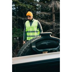 GRS genanvendt PET sikkerhedsvest med hj synlighed - voksen