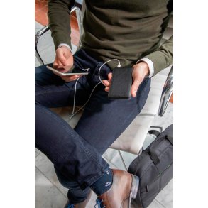 Swiss Peak luksus PU powerbank - 10.000 mAh