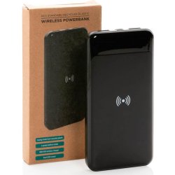 Trdls powerbank i RCS standard genanvendt plast - 8.000 mAh