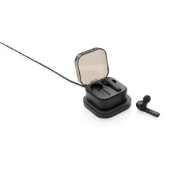 TWS øretelefoner - med trådløs oplade æske