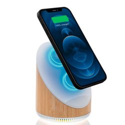 Ovate bambus hjtaler med oplader