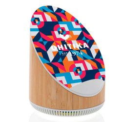 Ovate bambus hjtaler med oplader