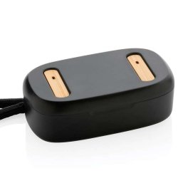 TWS retelefoner i RCS genanvendt plast &amp; FSC bambus